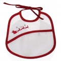 BAVETTA NATALE  DA RICAMARE CM. 18x18 CONFEZ. 3 PEZZI